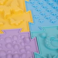Модулен сензорен килим ORTHO PUZZLE, 6 части 30х30 см, Микс първи стъпки /270149/