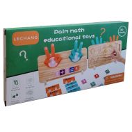 Wooden counting board with fingers, educational toy for counting /150867/