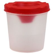 Чашка за четки за рисуване с капак и тапа YALONG, 8хФ8 см /150091/