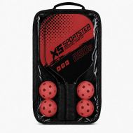Pickleball set MAXIMA, 2 rackets with 4 balls, red /20096404/