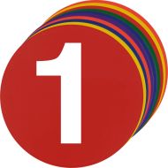 Training markers set of 10 MAXIMA, Ø 23 cm, numbered 1-10 /500929/