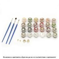 Комплект за рисуване по номера с платно 40х30 см, Модел 31 /27014431/