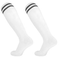 Football socks (knee socks) MAXIMA, junior, size 32-37, White /42060601/