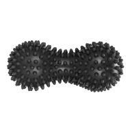 Double massage ball MAXIMA, peanut shape, 15 x 7 cm, Black /31068206N/