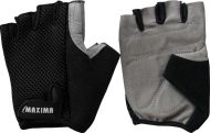 Cycling gloves MAXIMA, suede and textile, black, size XL /40052906/