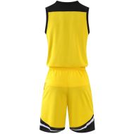 Basketball kit MAXIMA, Yellow with Black and White, size L /40024005/