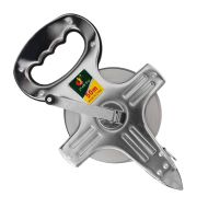 Measuring tape with metal housing and fiberglass tape MAXIMA, 50 m, with handle and crank /300609/