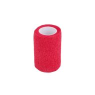 Tape for fixing football shin guards and socks MAXIMA, 75mm x 4.5m, Red /49004703/