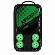 Pickleball set MAXIMA, 2 rackets with 4 indoor balls, green /20096402/