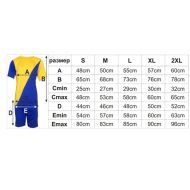 Football / volleyball / handball kit, jersey with shorts - Dark Blue with Yellow, MAXIMA, L /40016503/