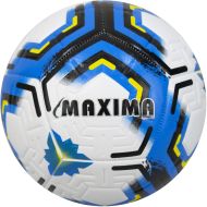 Football MAXIMA, Size 5, White with Blue /36007101/