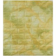 Decorative 3D wall panel 69 x 77 cm, self-adhesive, Tobacco /51000502/