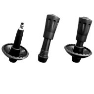Trekking pole MAXIMA, telescopic, up to 135 cm, Black /60030004/