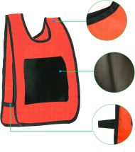 Game set vest with Velcro patches and 2 balls MAXIMA, Red /50092402/