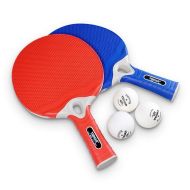 Table tennis rackets TIBHAR OUTDOOR set of 2 with 3 balls /900326/