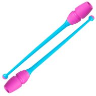 Clubs for rhythmic gymnastics MAXIMA, 45.5 cm, 180 g, connectable, design 6 /30095306N/
