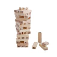 Balance tower game with numbers MAXIMA, set of 48 blocks and 4 dice /270755/