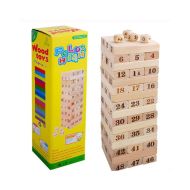 Balance tower game with numbers MAXIMA, set of 48 blocks and 4 dice /270755/