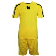 Football / volleyball / handball kit, jersey with shorts - Yellow with Black, MAXIMA, XL /40018102/
