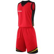 Basketball kit MAXIMA, Red with Black and Yellow, size 30 /40023901/