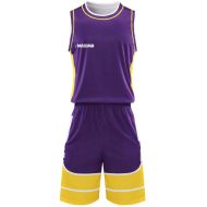 Basketball kit MAXIMA, Purple with Yellow and White, size 30 /40023801/