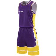 Basketball kit MAXIMA, Purple with Yellow and White, size 30 /40023801/