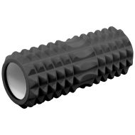 Foam roller MAXIMA, 33 x Ø12 cm, textured massage surface, Black /30003204/