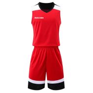 Basketball kit MAXIMA, Red with Black and White, size 32 /40024402/