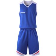Basketball kit MAXIMA, Blue with White and Red, size XL /40024106/