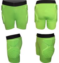 Protective shorts MAXIMA, electric green, size M /40056001/