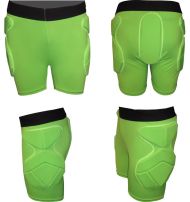 Protective shorts MAXIMA, electric green, size M /40056101/