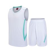 Basketball kit MAXIMA, White with Light Blue, size 24 /40023601/