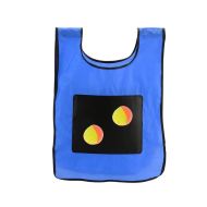 Game set vest with Velcro patches and 2 balls MAXIMA, Blue /50092401/
