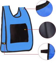 Game set vest with Velcro patches and 2 balls MAXIMA, Blue /50092401/
