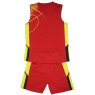 Basketball kit Red with Yellow, size 5XL /40022201/