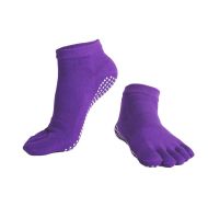 Yoga socks MAXIMA, solid colors, Dark Purple /40073104/