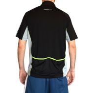 Cycling T-shirt ONEPOLAR, quick-dry, Black with Grey, Size XL /PO292204