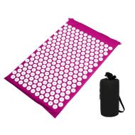 Acupressure massage mat MAXIMA, 60 x 38 x 2 cm, Raspberry red /30001703/