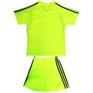 Kids football / volleyball / handball kit, jersey with shorts - Electric Green, Black and Orange, MAXIMA, 30 /40014103/
