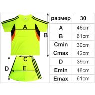 Kids football / volleyball / handball kit, jersey with shorts - Electric Green, Black and Orange, MAXIMA, 30 /40014103/
