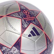 Football ADIDAS UCL Club 2025/2026 League Stage, size 5, grey with purple /36019603/