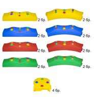Combined color balance path MAXIMA, with 8 straight, 8 curved large platforms and 4 small platforms /500956/