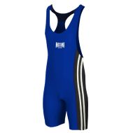 Wrestling and weightlifting singlet - Blue, children sizes, height 110 cm /40030101/