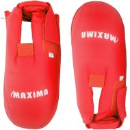 Karate foot protectors MAXIMA, Red, size XS /40005304/