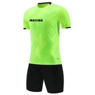 Football / Volleyball / Handball kit (shirt and shorts) MAXIMA, Electric Green with Black, size 30 /40068101/