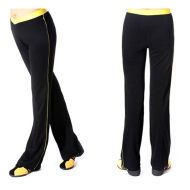 Kids sports pants (bottom), black with Yellow, size M /40041501/