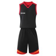 Basketball kit MAXIMA, Black with Red and Yellow, size 32 /40022102/