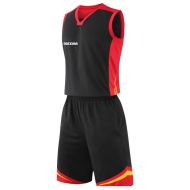 Basketball kit MAXIMA, Black with Red and Yellow, size XL /40022106/