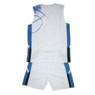Basketball kit White with Blue, size 5XL /40021901/
