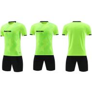 Football / Volleyball / Handball kit (shirt and shorts) MAXIMA, Electric Green with Black, size XL /40068105/